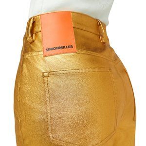 Simon Miller Gold Foil Trouser Pant